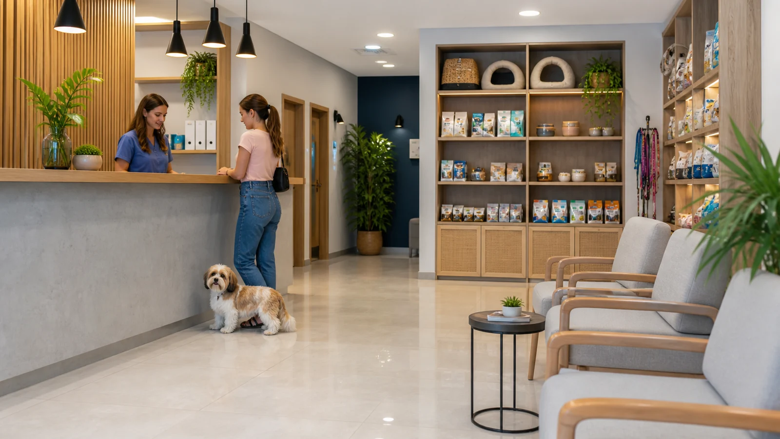 Pet shop atendido para controle ambiental de pulgas