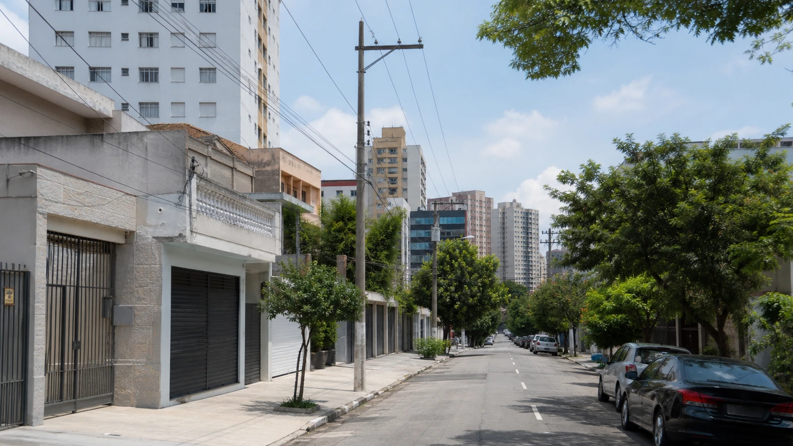 Contexto urbano residencial e comercial da Zona Norte de São Paulo