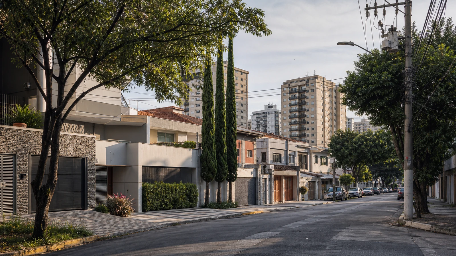 Contexto urbano residencial e comercial da Zona Norte de São Paulo