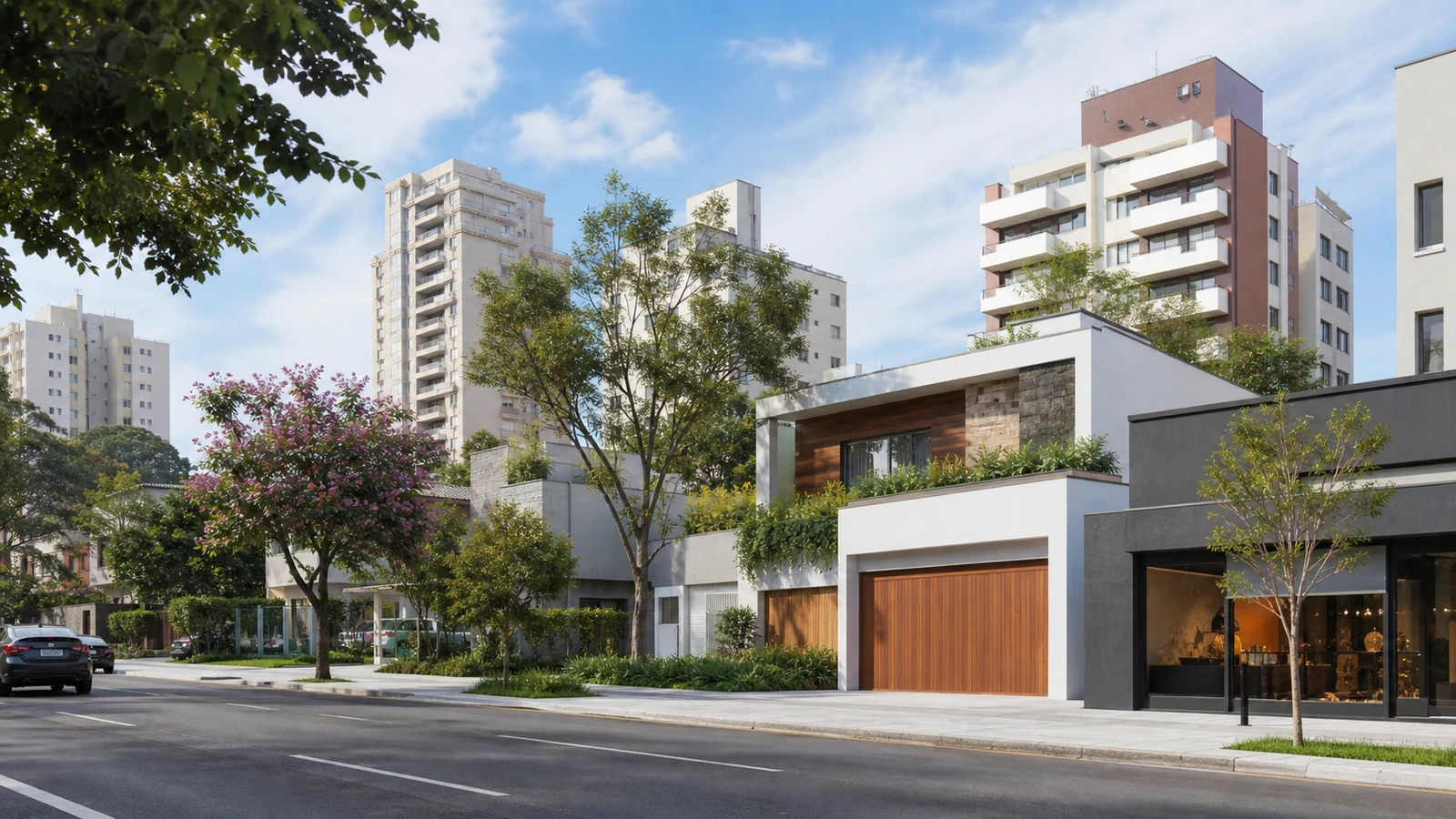 Contexto urbano residencial da Zona Norte de São Paulo