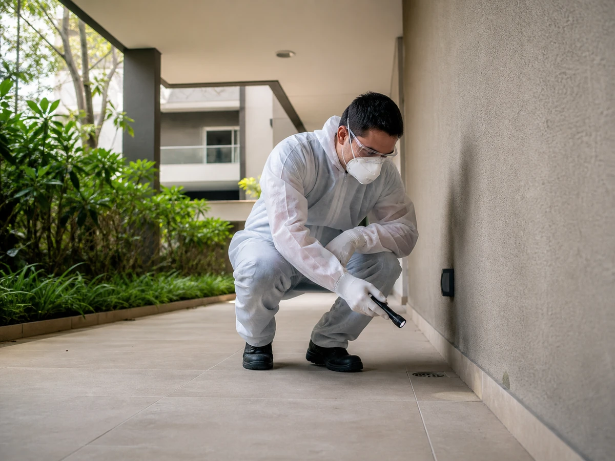 Condomínio residencial atendido por empresa de controle de pragas